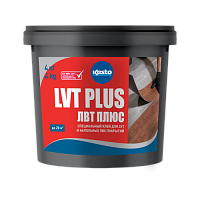 Специальный клей для ПВХ LVT плитки и рулонных напольных покрытий LVT Plus, 4 кг, Kesto