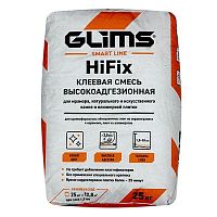GLIMS HiFix плиточный клей с экстра сильной фиксацией на основе белого цемента - 25кг – ТСК Дипломат
