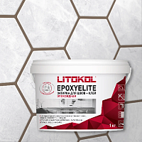 Двухкомпонентный эпоксидный состав EPOXYELITE, ведро, 1 кг, Оттенок E.16 КОРИАНДР, LITOKOL