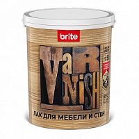 Лак BRITE FLEXX для мебели и стен акриловый глянцевый, банка 0,8 л