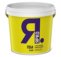 Клей ЯРКО ПВА универсальный строительный, ведро 5,5 кг