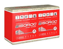 Теплоизоляционные плиты ISOROC Супер Теплый, 1000х610х70 мм, 7 шт. (4,27 м2, 0,299 м3) в упаковке