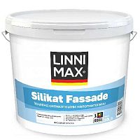Краска силикат-модифицированная для наружных работ LINNIMAX Silikat Fassade / Силикат Фасад База 1, 10 л