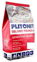 Затирка для швов с армирующими волокнами PLITONIT СOLORIT PREMIUM белая, 2 кг