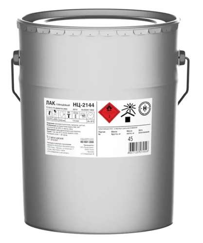 Лак НЦ-2144 высоковязкий глянцевый, барабан 45 кг