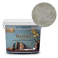 Перламутровая краска Terraco Velvetex VE-540, ведро 1 кг, бархатистый финиш – ТСК Дипломат