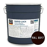 Грунт-эмаль алкидная LINNIMAX Эмаль быстросохнущая по ржавчине шелковисто-матовая RAL8017 1,6 л