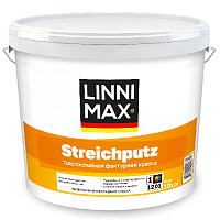 Краска толстослойная фактурная LINNIMAX Streichputz / Штрайхпутц, 16 кг
