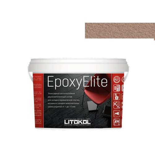 Двухкомпонентный эпоксидный состав EPOXYELITE, ведро, 2 кг, Оттенок E.14 Карамель, LITOKOL – ТСК Дипломат