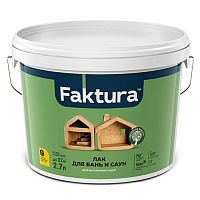 Лак FAKTURA для бань и саун, ведро 2,7 л
