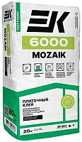 Белый клей для мозаики 6000 MOZAIK 20 кг мешок ЕК Кемикал – ТСК Дипломат