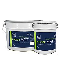 B-Floor Matt, 15 кг, Двухкомпонентный полиуретановый светостойкий матовый лак, Bergauf