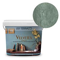 Перламутровая краска Terraco Velvetex VD-480, ведро 1 кг, бархатистый финиш – ТСК Дипломат