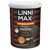 Лессирующий антисептик LINNIMAX Аква Лазурь для дерева Рябина 2,5 л