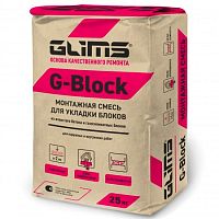 GLIMS G-BLOCK, монтажная смесь, 25 кг – ТСК Дипломат