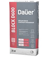 Клей монтажный тонкошовный Quader Block d600, 25 кг, мешок