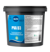 Водостойкий клей для изделий из дерева, мебели ванных комнат PVA D3, 3 кг, Kesto