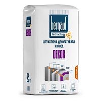 DEKOR, 25 кг, Декоративная штукатурка "короед", Bergauf