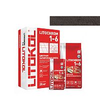 Затирка LITOCHROM 1-6, 25 кг, Оттенок C.470 Чёрный, LITOKOL – ТСК Дипломат