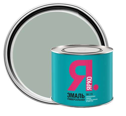 Эмаль ЯРКО ПФ-115 светло-серая, банка 1,9 кг