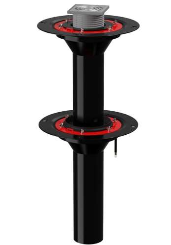 Воронка кровельная обогреваемая двухуровневая VMO 110х450+VMN+SOsP