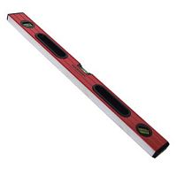 Уровень алюминиевый красный с двумя ручками 600 мм, 3 глазка – ТСК Дипломат