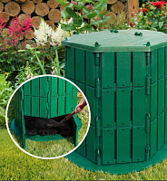 Компостер 800 литров с крышкой и дном, Стандартпарк