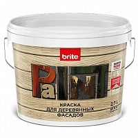 Краска BRITE FLEXX для деревянных фасадов база С, ведро 2,7 л