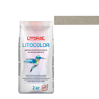 Цветная затирочная смесь LITOCOLOR, L.11 Серый, 2 кг – ТСК Дипломат
