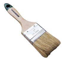 Кисть плоская с натуральной щетиной и деревянной ручкой 2", серия ЕВРО – ТСК Дипломат