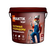 Моющаяся краска для внутренних работ Praktik. Гостиные и коридоры. База С (1,8 л/2,4 кг), Bergauf