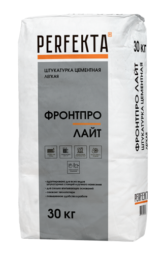 Штукатурка цементная легкая Фронтпро Лайт МН, 30 кг