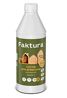 Состав FAKTURA для древесины биозащитный концентрат 1:9, бутылка 1 л