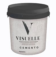 Декоративная штукатурка с эффектом бетона VISUELLE Cemento Серая 15 кг, Kalekim