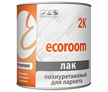 Лак полиуретановый для паркета, Ecoroom 2k, 4,5 л (А), 0,45 л (Б) – ТСК Дипломат