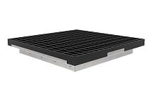 Плита фальшпола FM-FF-СТ-0-100% RAL М9005, Fachmann