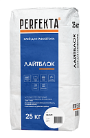PERFEKTA Лайтблок клей монтажный белый мешок 25 кг
