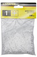 Крестики STAYER для кафеля, 1 мм, 200 штук – ТСК Дипломат