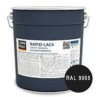 Грунт-эмаль алкидная LINNIMAX Эмаль быстросохнущая по ржавчине шелковисто-матовая RAL9005 1,6 л