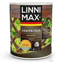 Лессирующий антисептик LINNIMAX Лазурь-гель для дерева Сосна 2,5 л