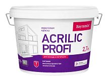 Bayramix Acrylic Profi Краска акриловая для фасадов и интерьеров, База С, 9 л