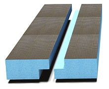 Панель Ruspanel RPG 60 Кромка четверть 2485х585х60 мм, двухсторонняя