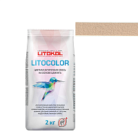 Цветная затирочная смесь LITOCOLOR, L.23 Темно-бежевый, 2 кг – ТСК Дипломат