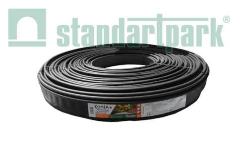 Садовый бордюр KANTA SP Б-5000.10.02-ПП 82552/50-Ч черный, бухта 50 м, Стандартпарк