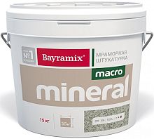 Bayramix Macro Mineral палитра цветов натурального мрамора, фракция 2.0-2.5 мм, 15 кг – ТСК Дипломат