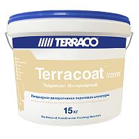 Декоративная штукатурка Terraco TERRACOAT INTERIOR XL 1,5 мм на акриловой основе с бороздчатой текстурой 15 кг ведро – ТСК Дипломат