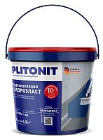 Эластичная гидроизоляционная мастика PLITONIT ГидроЭласт, 4 кг
