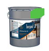 ПФ-115, 6 кг, Алкидная эмаль для дерева, металла и бетона Ярко-зеленая, Bergauf