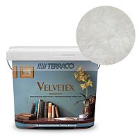 Перламутровая краска Terraco Velvetex, Белая, ведро 5 кг, бархатистый финиш – ТСК Дипломат