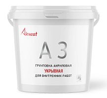 Грунтовка акриловая укрывная для внутренних работ А 3, 1,4 кг, Аквест